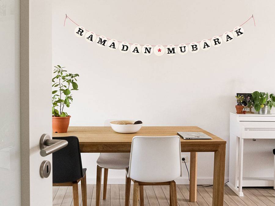 Renna Deluxe RAMADAN MUBARAK Girlande Valentinstagsangebot