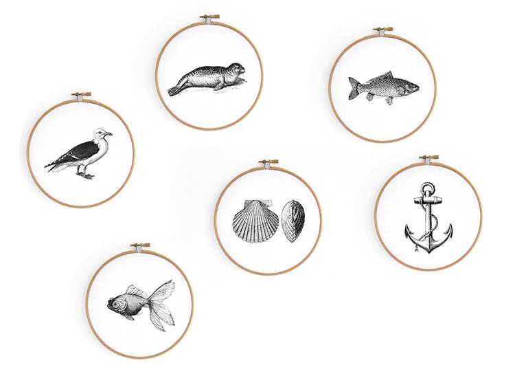 Renna Deluxe FUCHS Bild im Stickrahmen Lagerräumung
