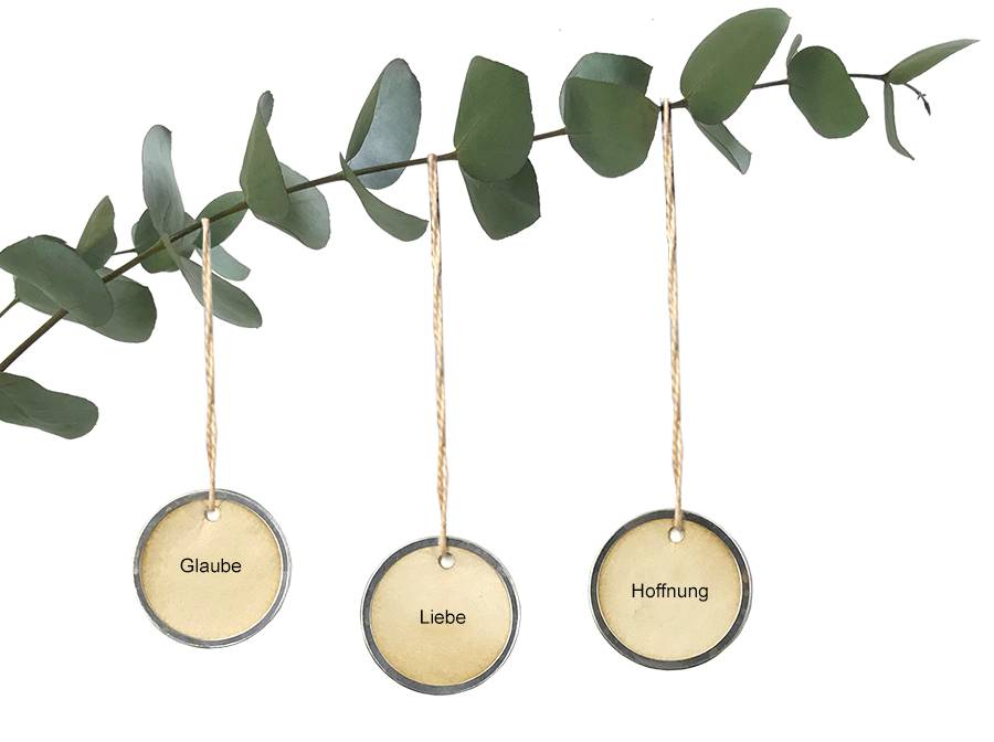 Renna Deluxe LIEBE GLAUBE HOFFNUNG 3er Set