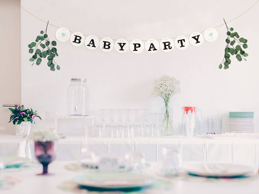 Renna Deluxe BABYPARTY Girlande Zeitbegrenzte Promotion