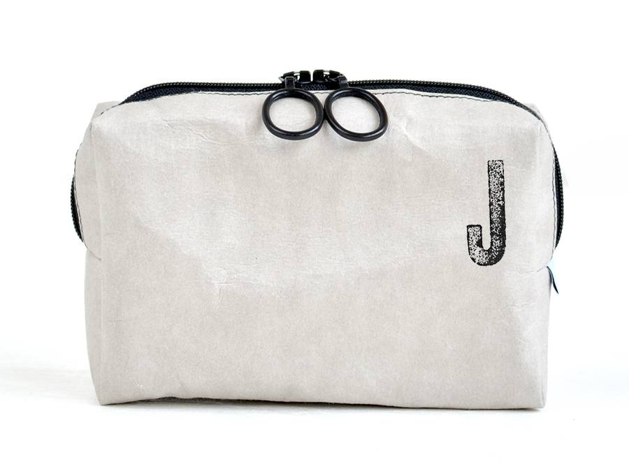 Renna Deluxe Kosmetiktasche mit Monogramm grau Bis zu 50% Rabatt