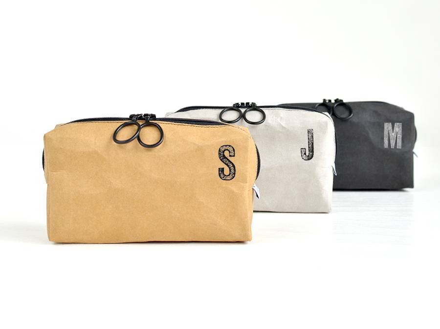 Renna Deluxe Kosmetiktasche mit Monogramm grau Bis zu 50% Rabatt