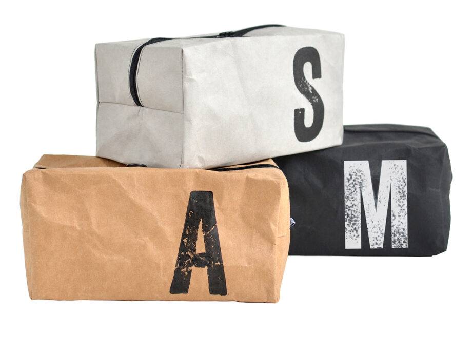 Renna Deluxe Kosmetiktasche mit Monogramm grau Bis zu 50% Rabatt