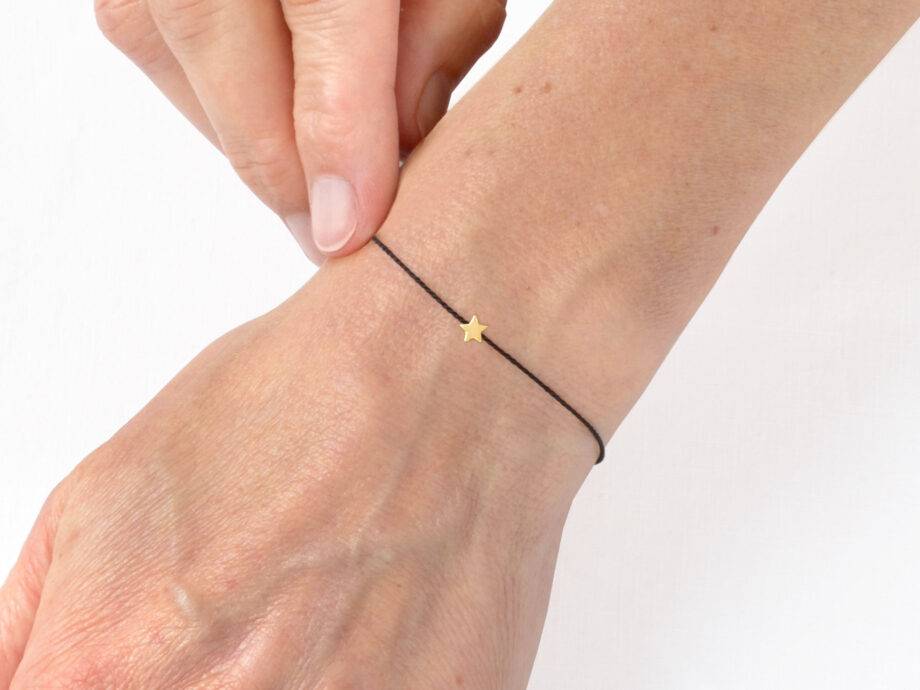 Renna Deluxe MAKE A WISH – STERN Armband Gold Nur für heute