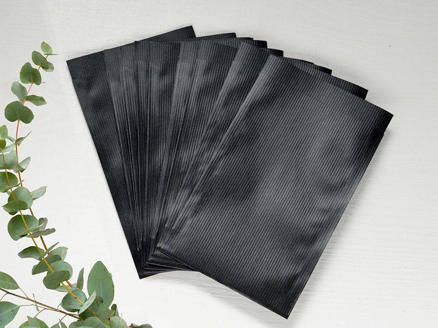 Renna Deluxe Papiertüten Schwarz Vierteljährliche Förderung
