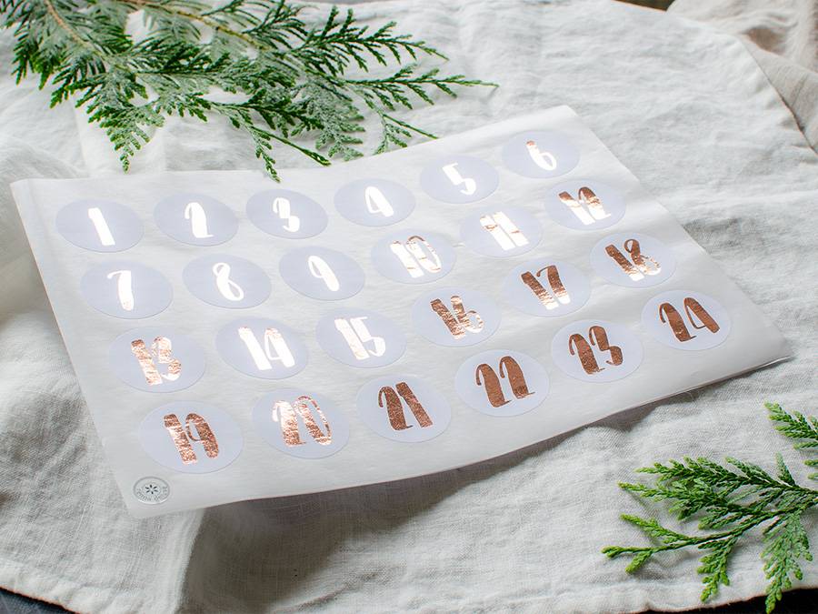 Renna Deluxe ADVENTSKALENDER Zahlen in KUPFER Günstiger Verkauf