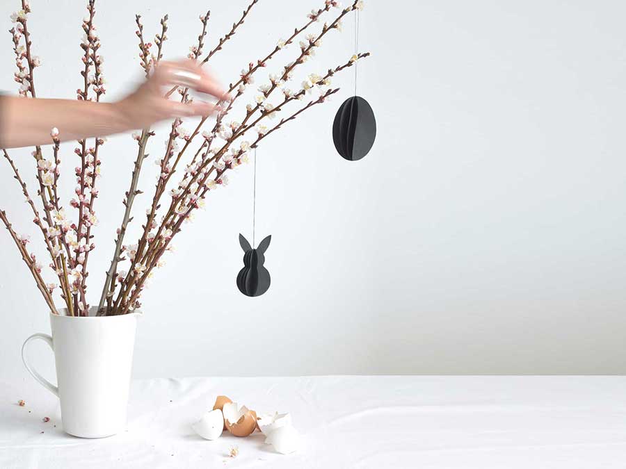 Renna Deluxe Hellblau Osterhase Anhänger Preisnachlass