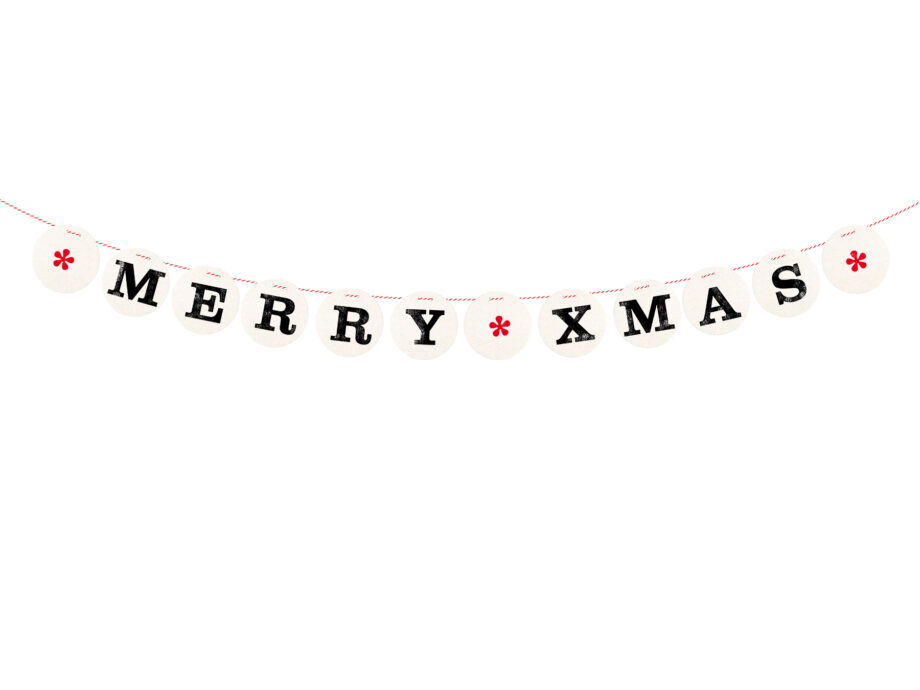 Renna Deluxe MERRY XMAS Girlande Saisonschlussverkauf