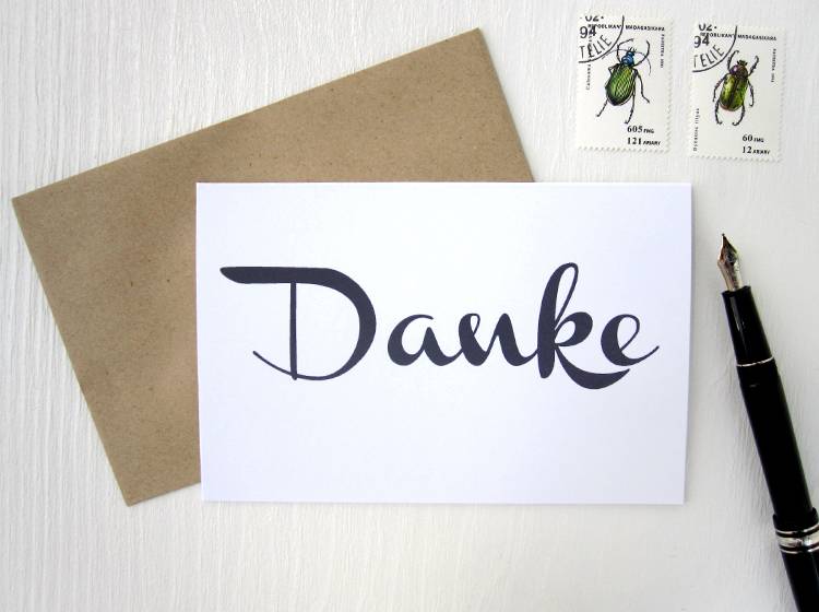 Renna Deluxe Danke // Klappkarte Heißer Verkauf