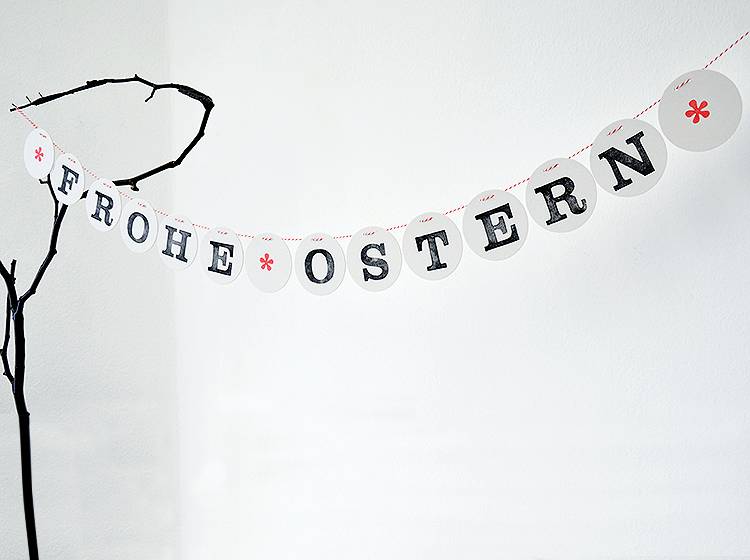 Renna Deluxe FROHE OSTERN Girlande Räumungsverkauf