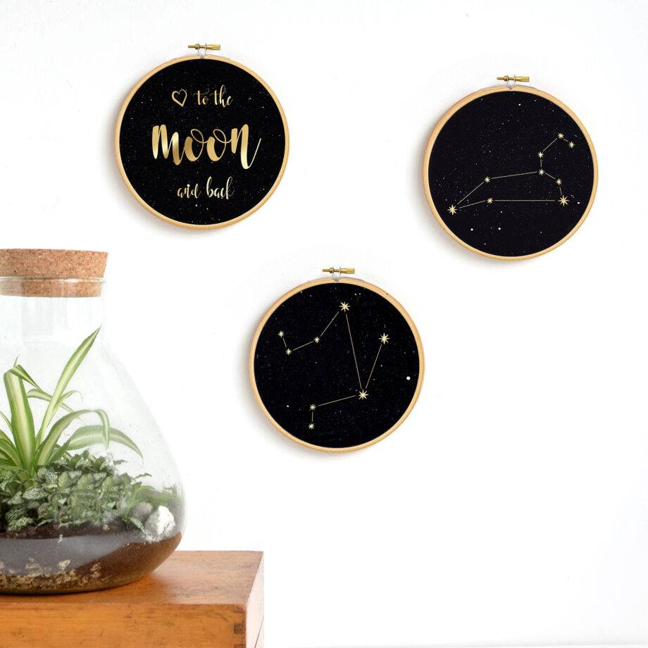 Renna Deluxe I love you to the moon and back! Gold Druck 50% Rabatt mit kostenlosem Versand