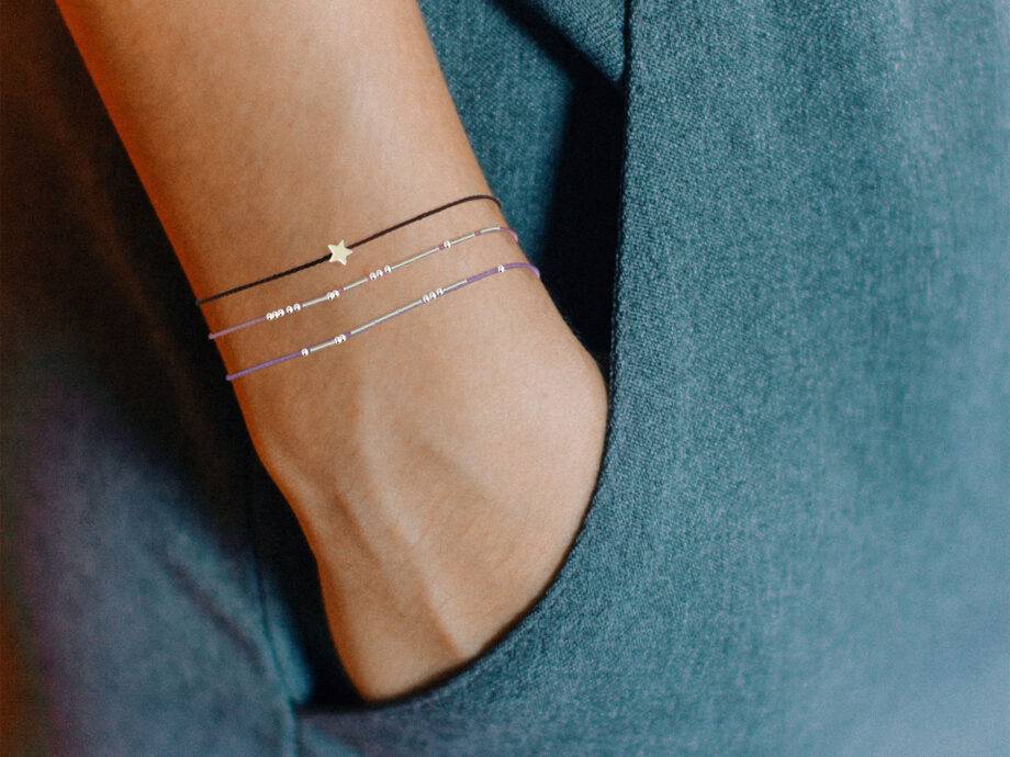 Renna Deluxe STERNENKIND Armband in Silber Kostenloser Versand international