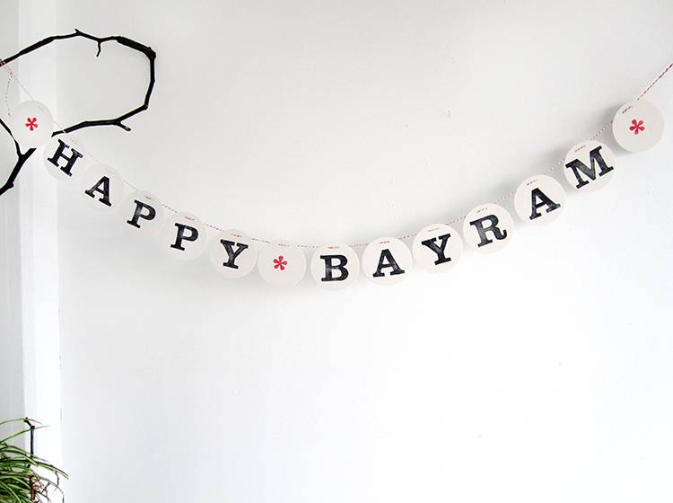 Renna Deluxe Happy BAYRAM Girlande Kostenloser Versand