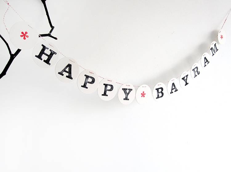 Renna Deluxe Happy BAYRAM Girlande Kostenloser Versand