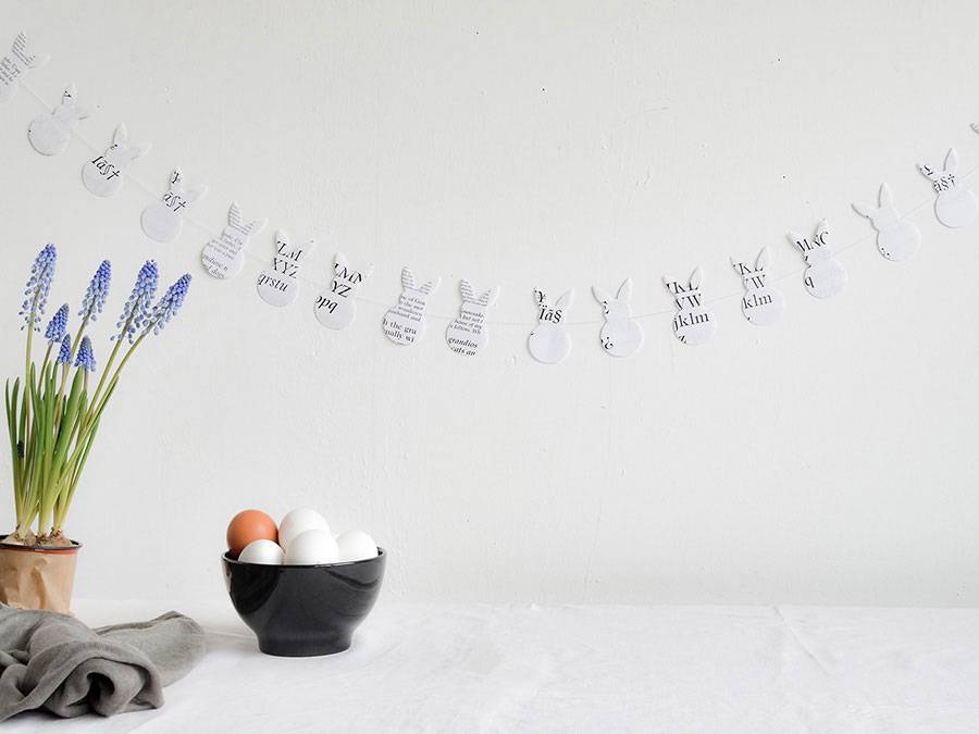 Renna Deluxe Osterhasen Girlande aus Kraftpapier braun Begrenztes Angebot