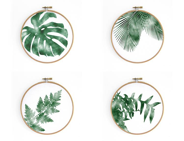Renna Deluxe Bergaralie _ Bild im Stickrahmen Online Shopping
