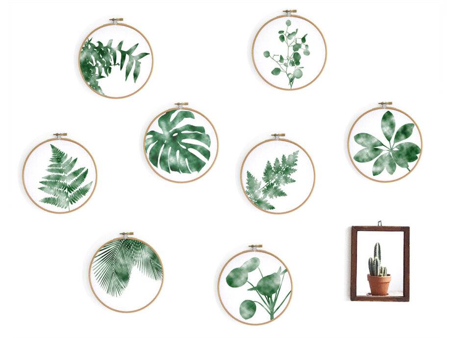Renna Deluxe Bergaralie _ Bild im Stickrahmen Online Shopping