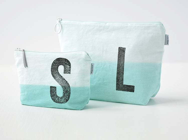 Renna Deluxe Kulturtasche MINT mit Monogramm personalisiert Neuheiten