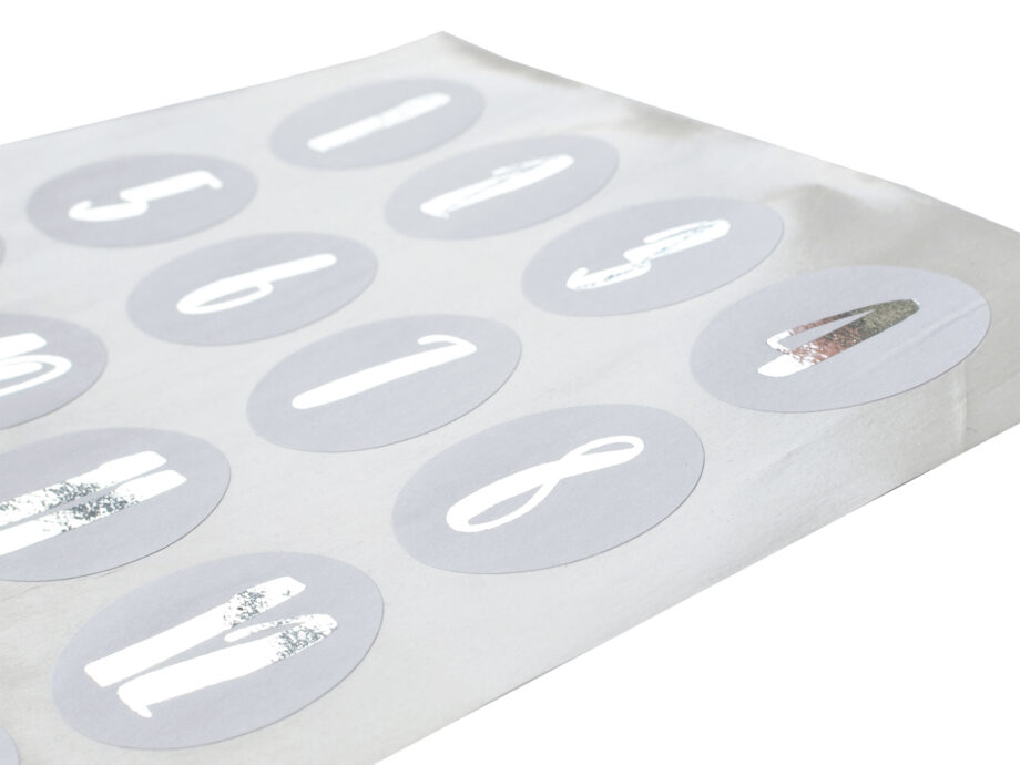 Renna Deluxe Adventskalender SILBER metallic mit weißen Tüten Kauf eins, bekomm eins gratis
