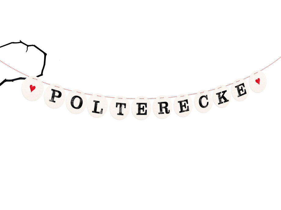 Renna Deluxe Polterecke Girlande für den Polterabend Riesige Ersparnisse