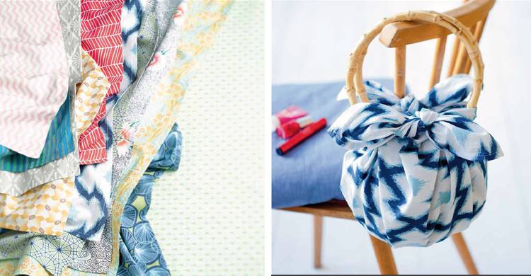 Renna Deluxe FUROSHIKI – Japanisch Taschen ohne Nadel und Faden, Kreativbuch Tiefpreis