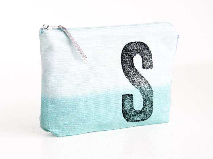 Renna Deluxe Schminktasche MINT mit Monogramm personalisiert Exklusivangebot