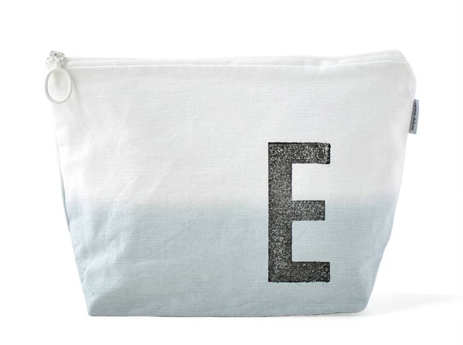 Renna Deluxe Kulturtasche GRAU mit Monogramm personalisiert