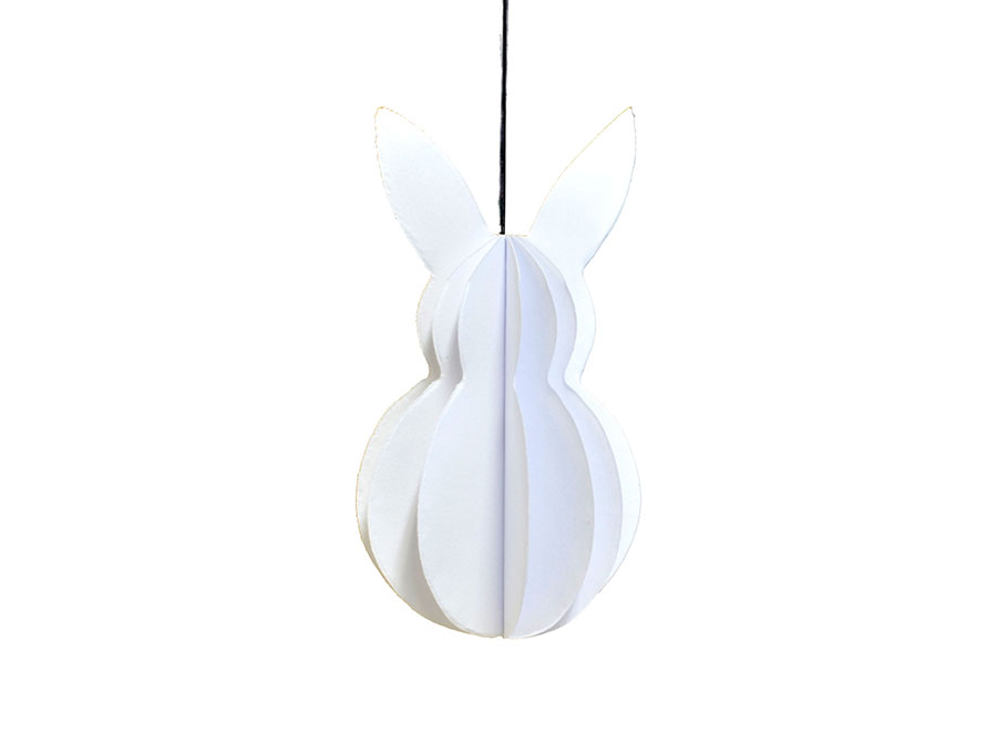Renna Deluxe Anhänger Osterhase Weiß
