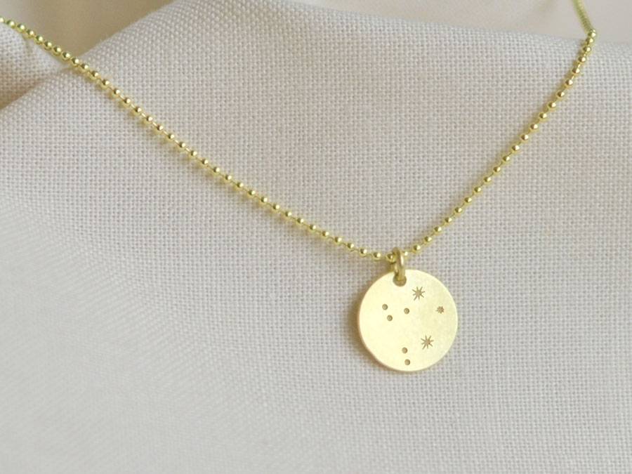 Renna Deluxe WAAGE Sternzeichen Kette Gold