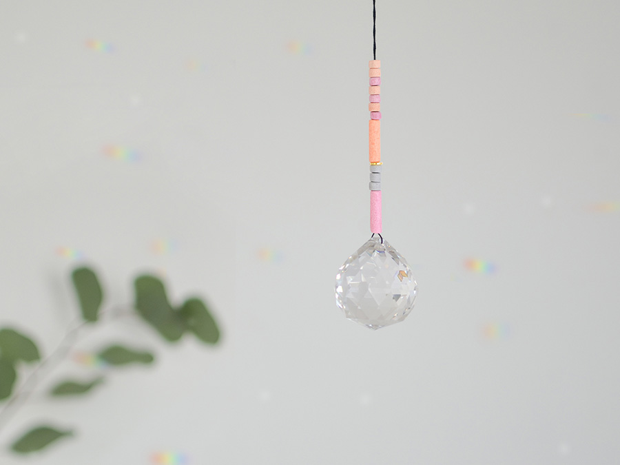 Renna Deluxe SUNCATCHER Rosa Grau Korall Günstiger Verkauf