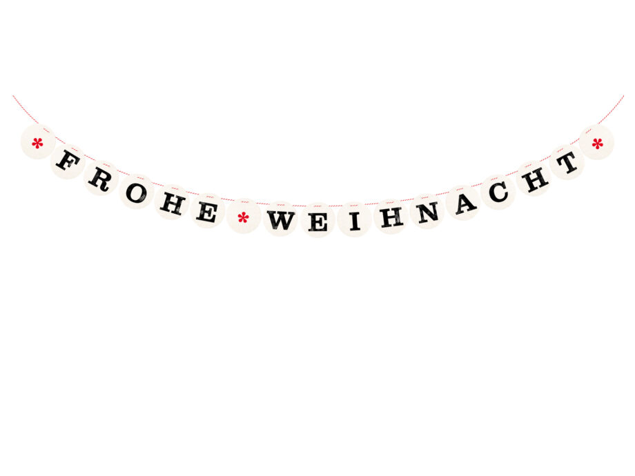 Renna Deluxe FROHE WEIHNACHT Girlande Limitierter Zeitrabatt
