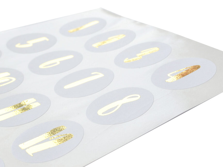 Renna Deluxe Adventskalender Gold metallic mit weißen Papiertüten Sonderangebot