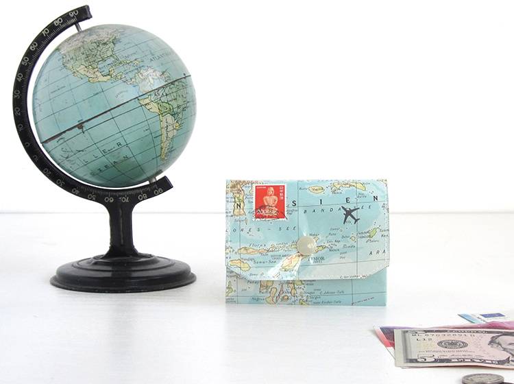 Renna Deluxe Atlas Portemonnaie aus Landkarten