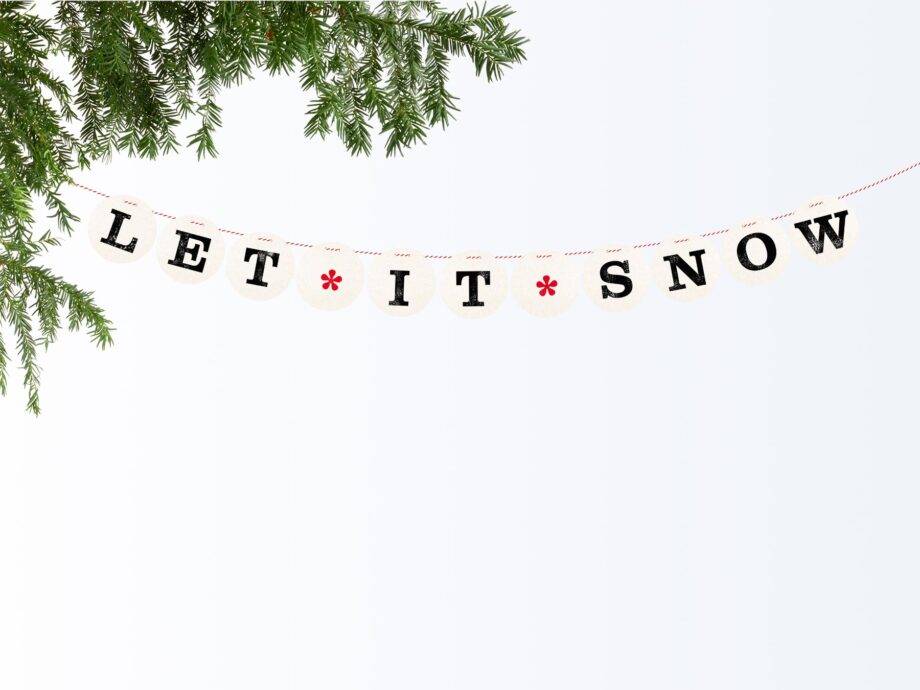 Renna Deluxe LET IT SNOW Girlande Osterangebot