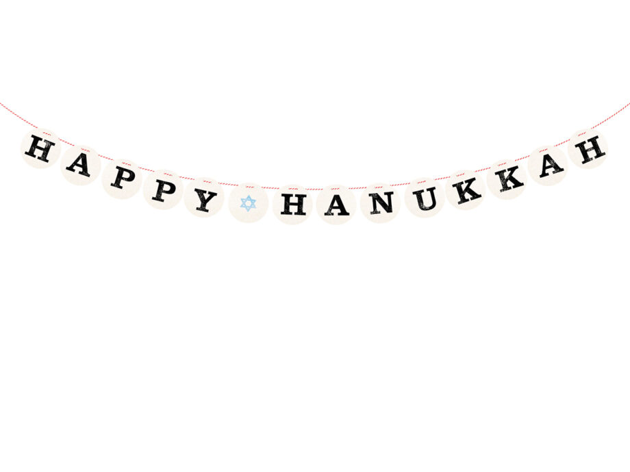 Renna Deluxe HAPPY HANUKKAH Girlande Vatertagsangebot