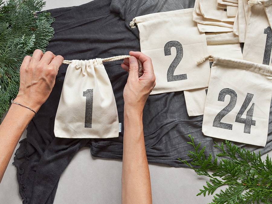 Renna Deluxe Nachhaltiger Adventskalender aus Bio-Baumwolle Jubiläumsangebot