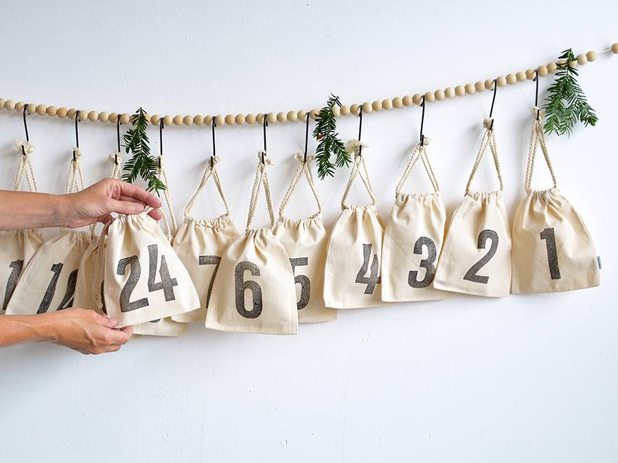 Renna Deluxe Nachhaltiger Adventskalender aus Bio-Baumwolle Jubiläumsangebot