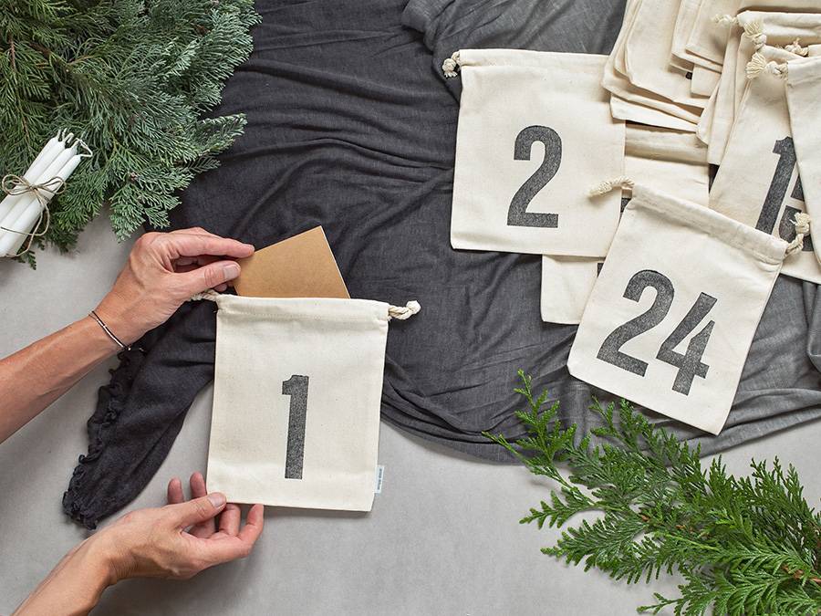 Renna Deluxe Nachhaltiger Adventskalender aus Bio-Baumwolle Jubiläumsangebot