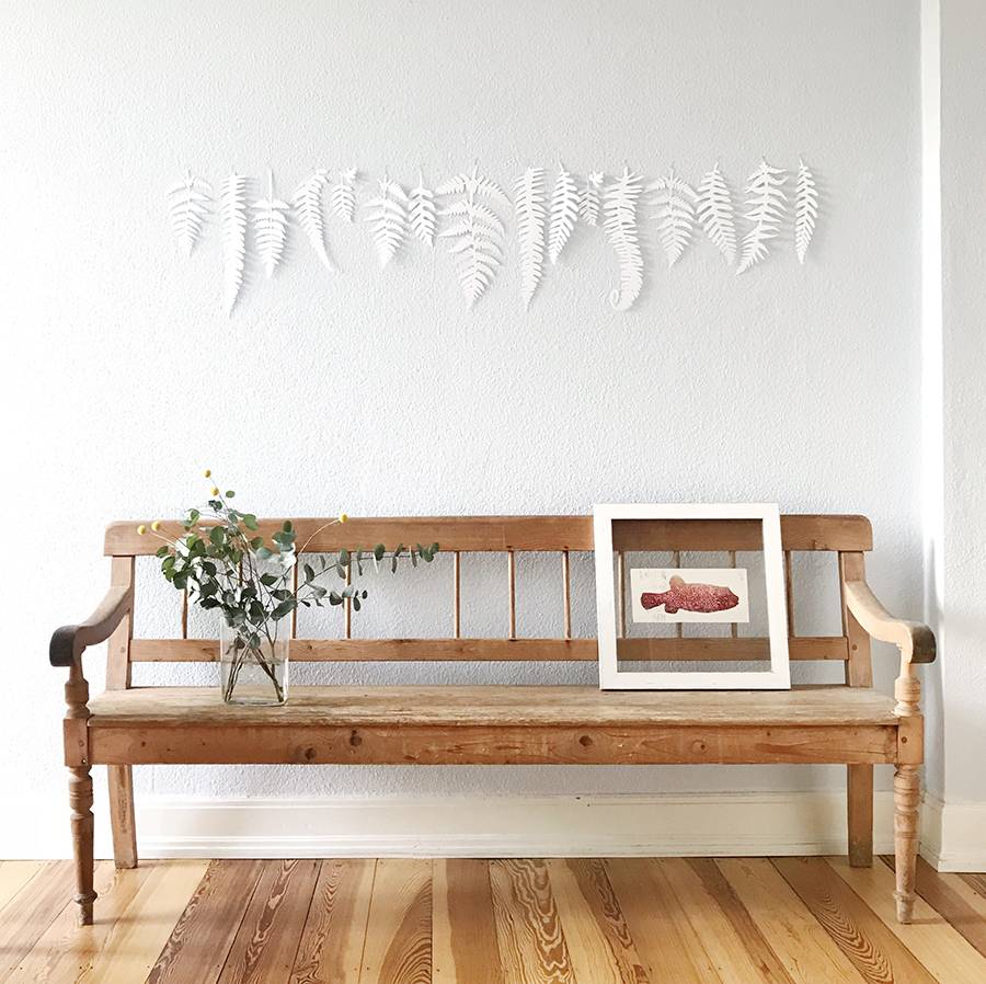 Renna Deluxe FARN Blätter für die Wand Kostenlose Rückgabe