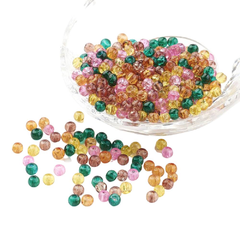Sadingo Glasperlen Bunter Mix | 100 Stück, 4 mm Zeitlich begrenztes Angebot