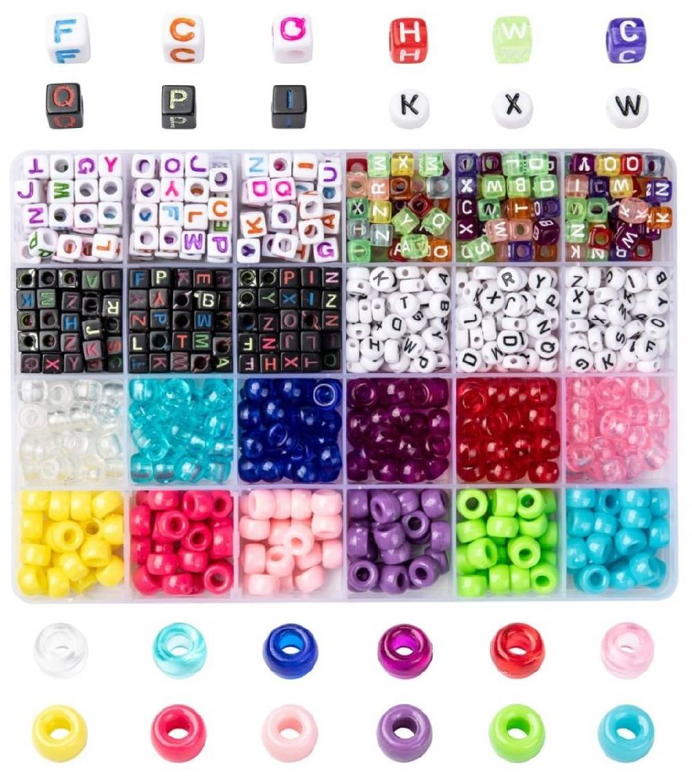 Sadingo Acrylperlen Set mit Aufbewahrungsbox Kauf eins, bekomm eins gratis