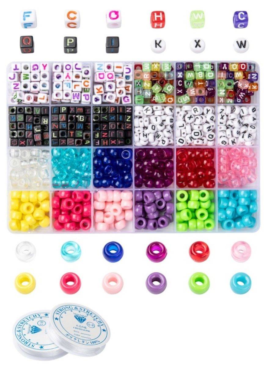 Sadingo Acrylperlen Set mit Aufbewahrungsbox Kauf eins, bekomm eins gratis