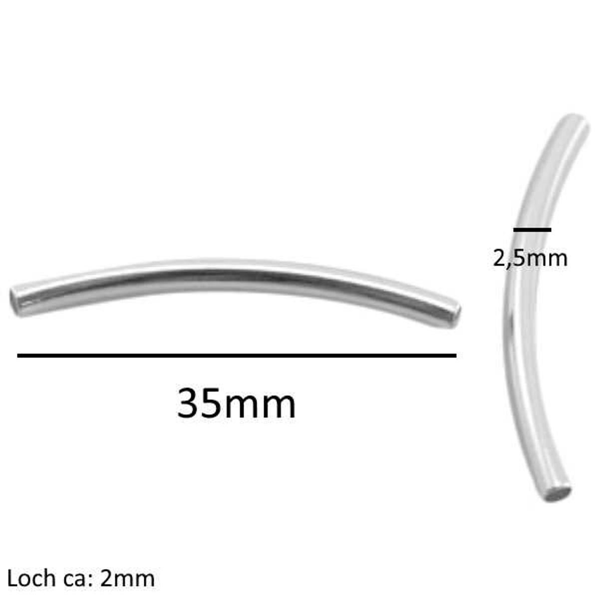 Sadingo Metallperlen | Metallröhrchen 15 Stück, 35x2,5mm Tägliche Deals