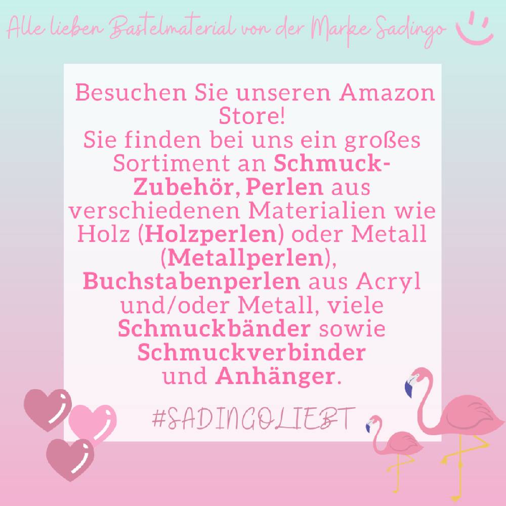 Sadingo Metallperlen | Metallröhrchen 15 Stück, 35x2,5mm Tägliche Deals