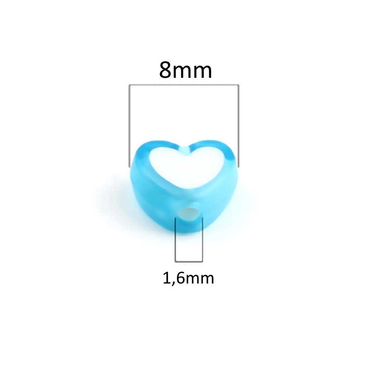 Sadingo Acrylperlen Herz | 300 Stück, 8x7mm Sonderangebote