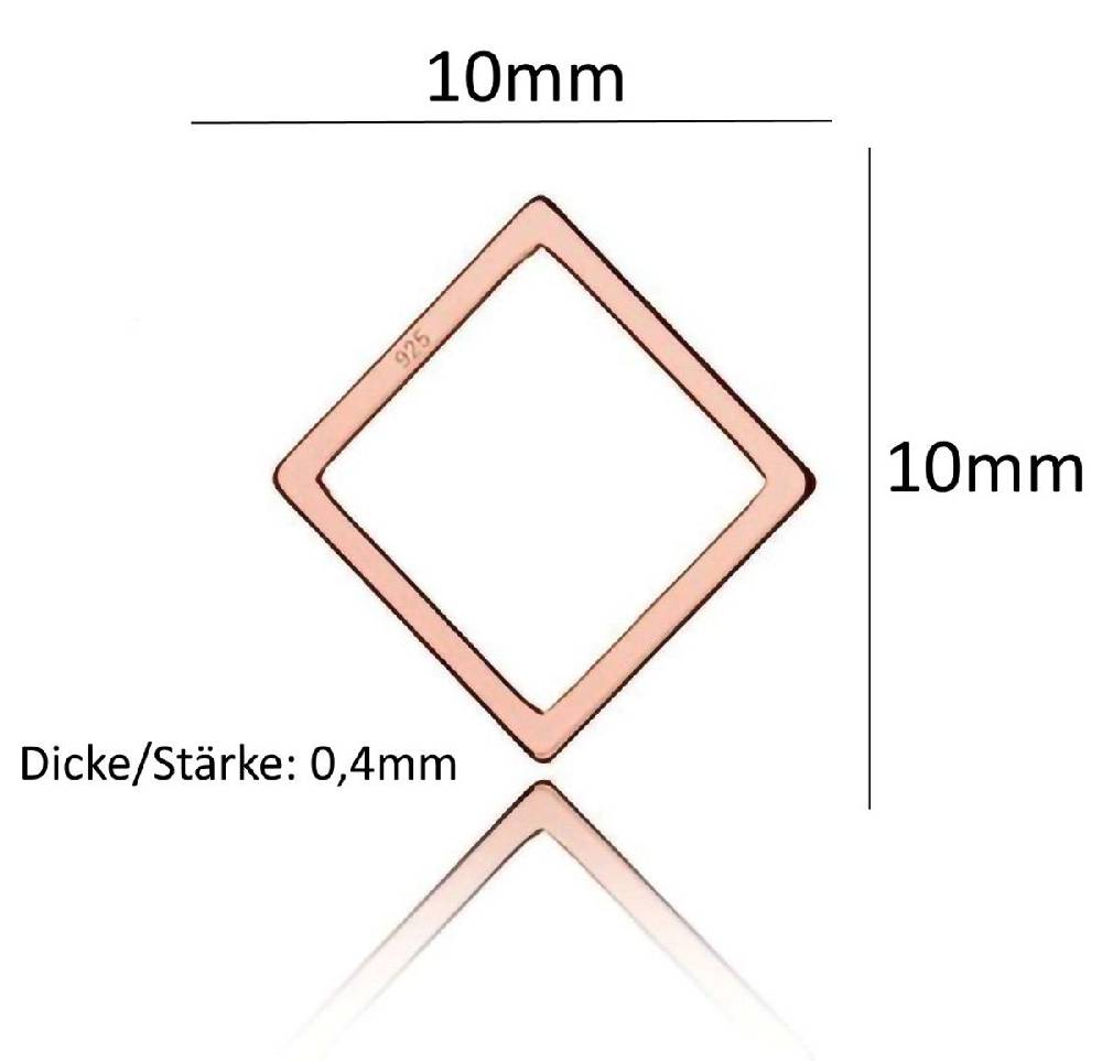 Sadingo Schmuckverbinder Geometrisch | 12x10 mm Riesige Ersparnisse