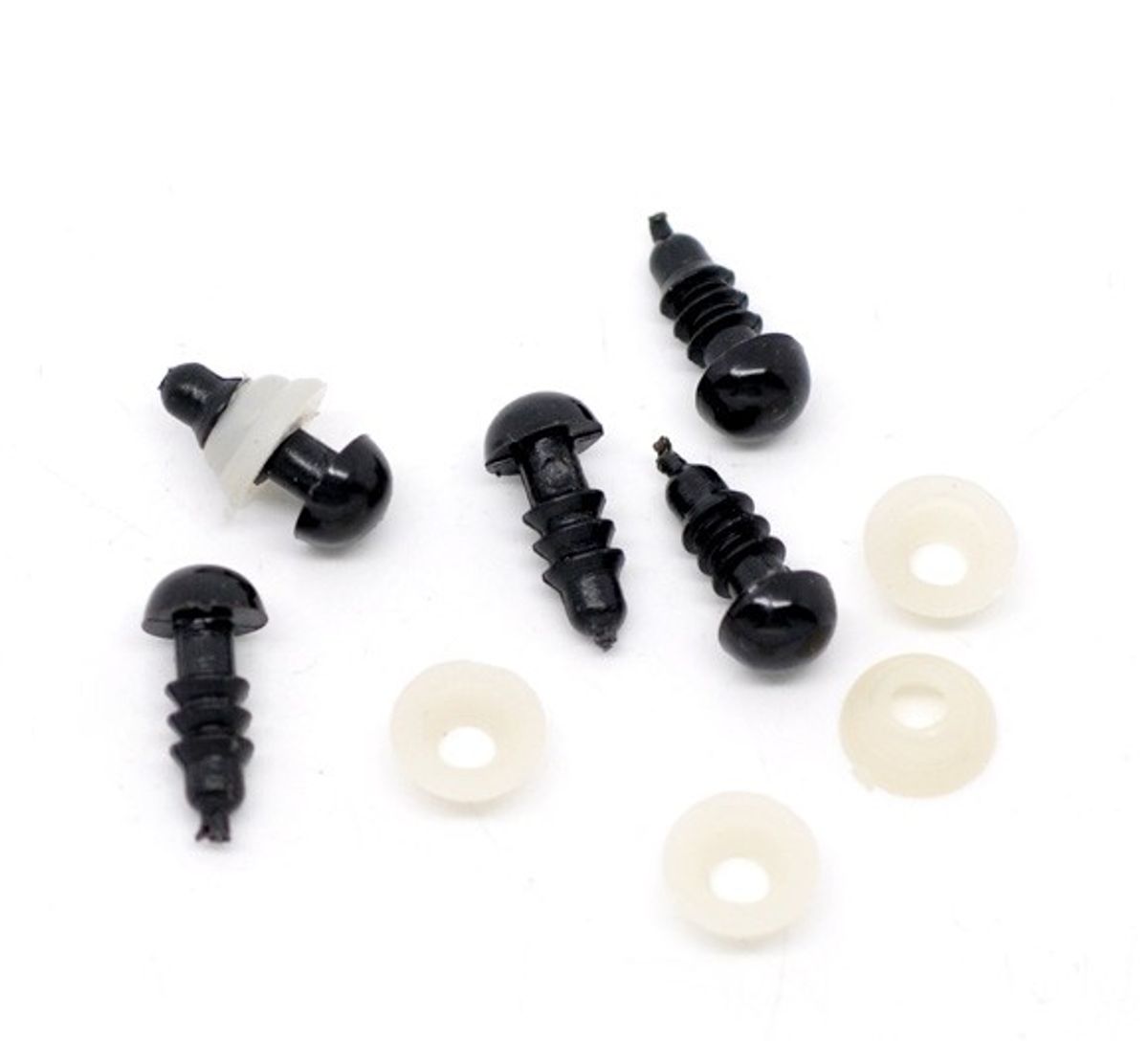 Sadingo Puppenaugen, Teddyaugen - 50 Stk. - 13 x 5 mm
