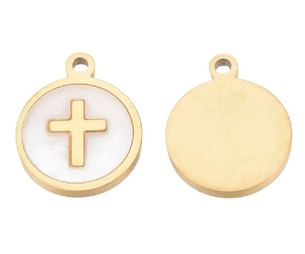 Sadingo Kleine Anhänger Edelstahl, 2 Stück 12x10mm, Motiv wählbar zollfrei