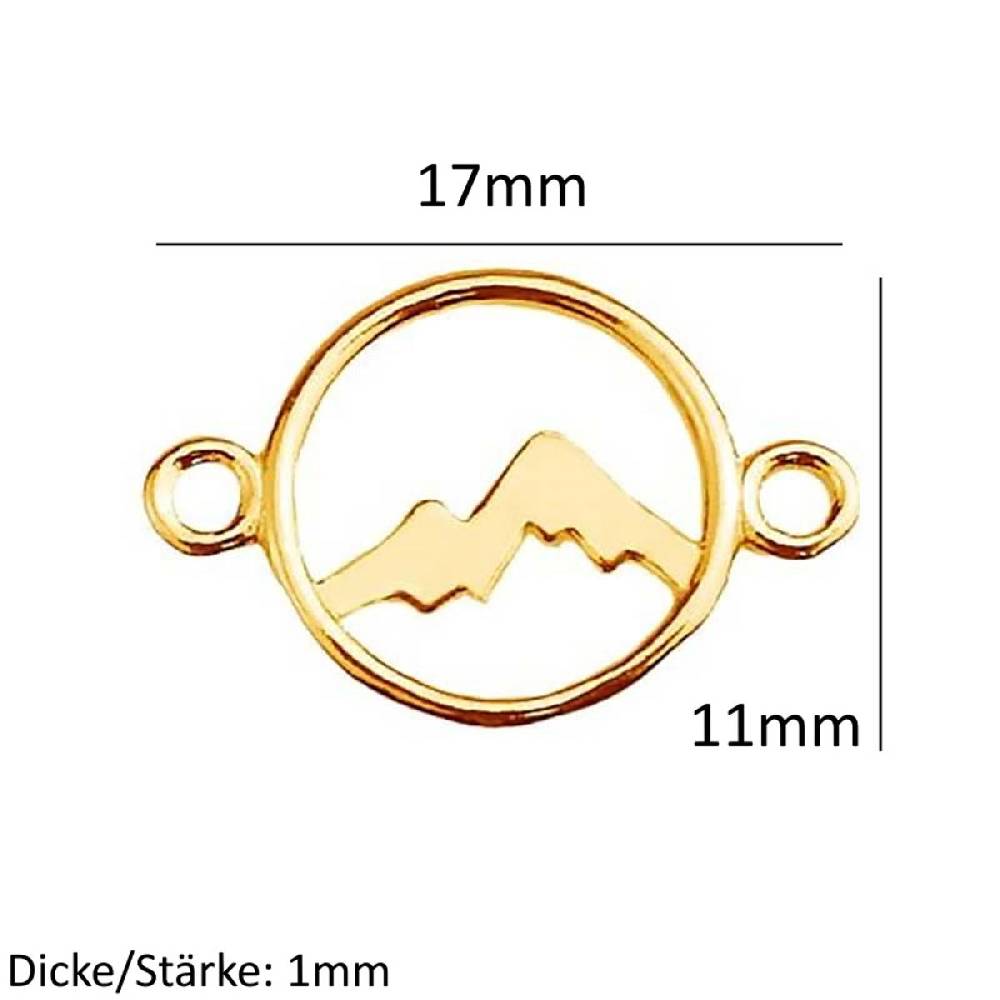 Sadingo Schmuckverbinder Mountain | 17x11 mm Outlet
