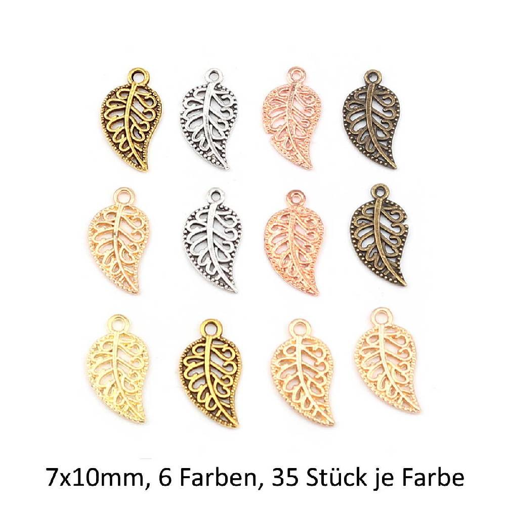 Sadingo Schmuckanhänger Set Blatt, 210 Stück, 19x10 mm Angebote